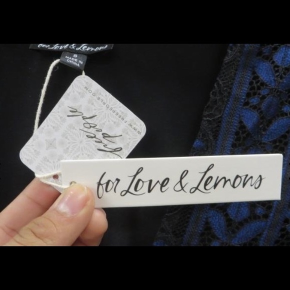 *Sold * For Love & Lemons Lyla Cocktail Dress new with tags size small blue, - Picture 16 of 16